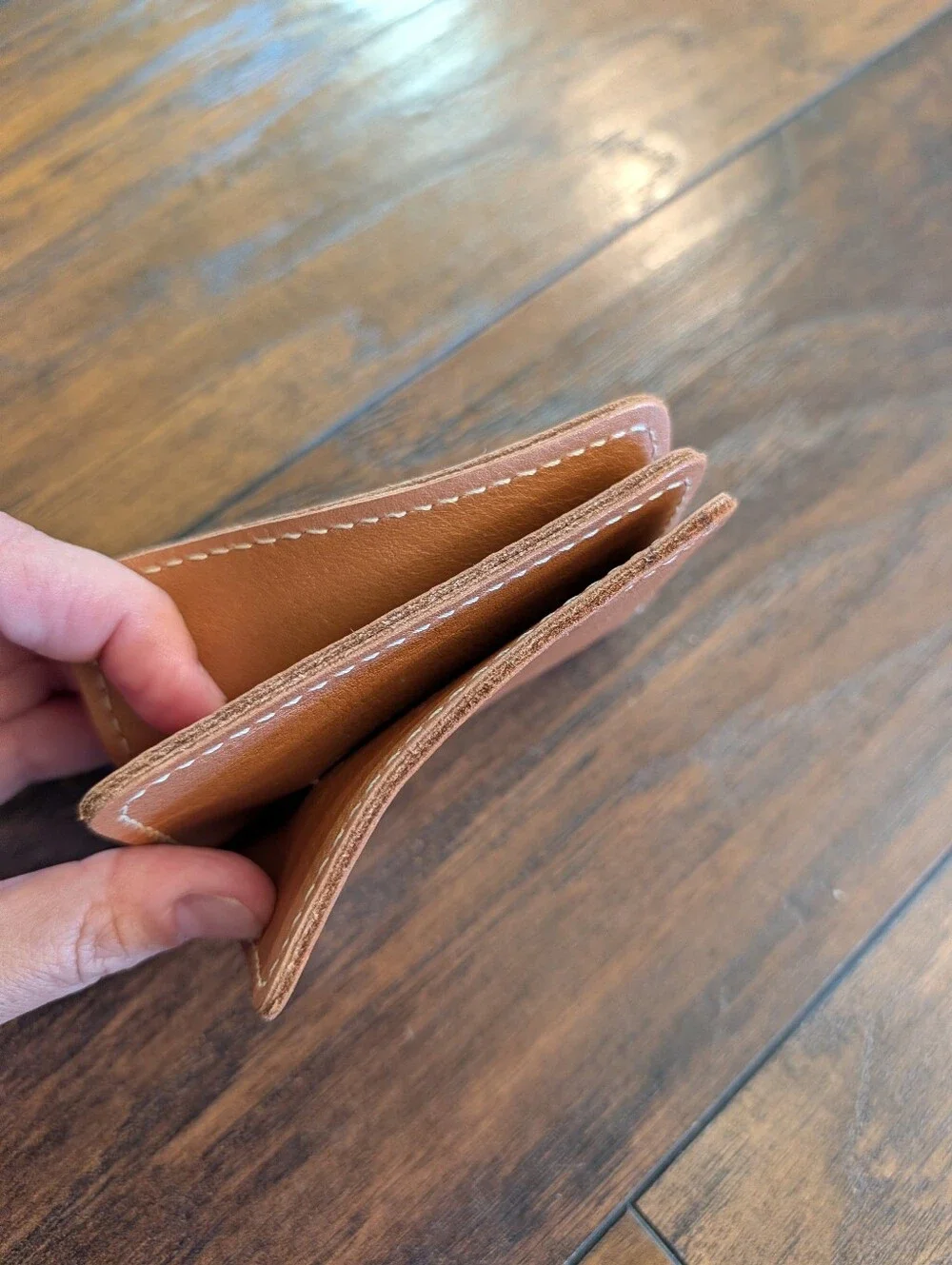 EUC Portland Leather Goods Company Lovebug Genuine Leather Credit Card Wallet